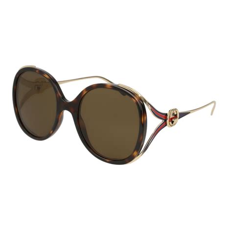 gucci brown round sunglasses gg0226s 002|gg0062s 011.